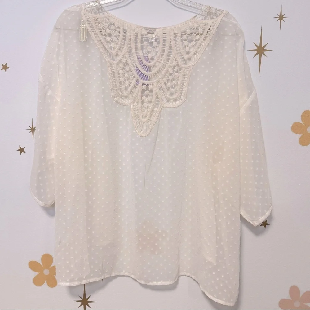 Women’s Cardigan Open Front Mesh Top